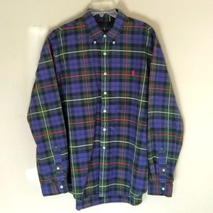Ralph Lauren Flannel Plaid Button-Down Shirt